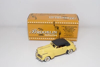 A44 1:43 BROOKLIN BRK85 BRK 85 1941 CHRYSLER NEW YORKER CONVERTIBILE GIALLO N... - Immagine 1 di 4