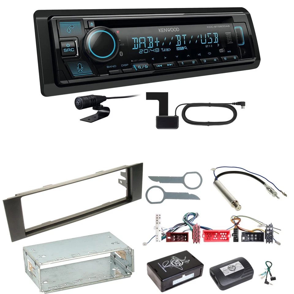 Kenwood KDC-BT560DAB Black 50 W Bluetooth E