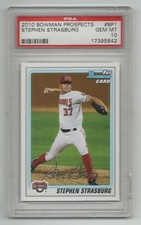 2010 Bowman Prospects * 1st Rookie Card * Stephen Strasburg * #BP1 * PSA 10