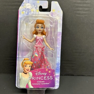 Mattel Disney Princess Small Doll 4 Inch Cinderella Pink Dress 2024 - New NIP - Image 1 of 4