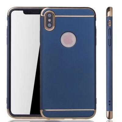 Apple IPHONE Xs Max Custodia Cover per Cellulare Protettiva Bumper - Blu - Immagine 1 di 4