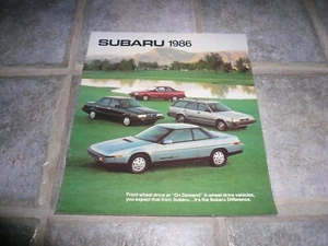 Folleto de ventas de Subaru 1986 - vintage - Imagen 1 de 5