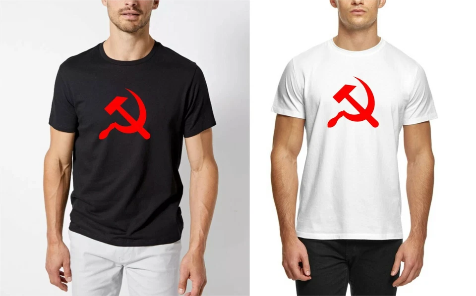 UNEEK T-shirt uomo martello e falce Unione Sovietica comunismo comunismo Russia stella rossa