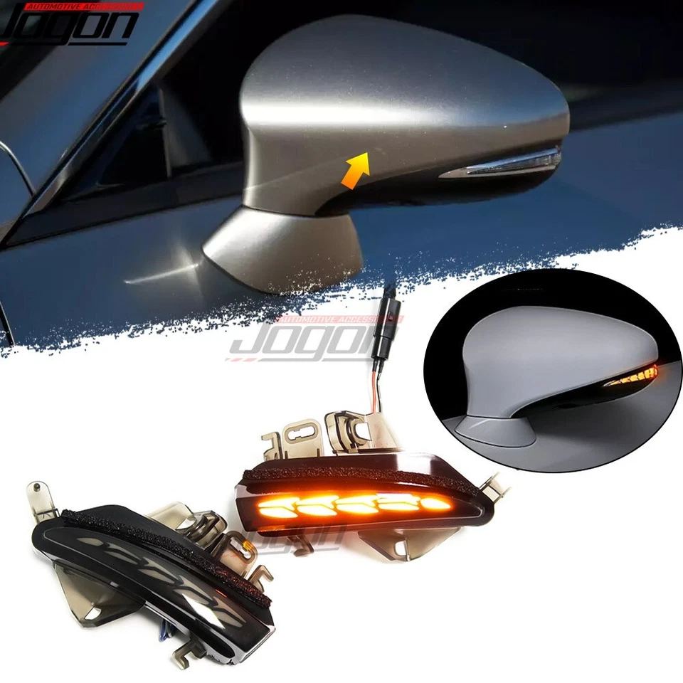 Espejo retrovisor lateral LED dinámico dinámico para Lexus RC200t 250 300h 350 GS IS ES Foto 1 de 4