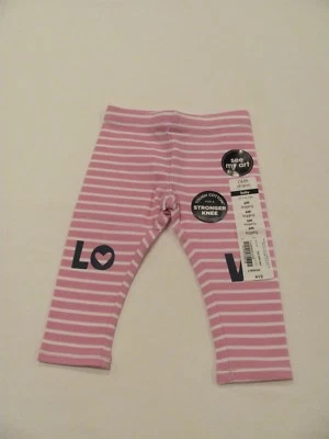 NUEVO CON ETIQUETAS TALLA 6 MESES LEGGINGS DE MODA NOOKIE DOKIE BEBÉ NIÑA LAVANDA "AMOR" Foto 1 de 4