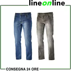 Pantaloni Jeans da lavoro Diadora Utility STONE elasticizzati multi tasche - Foto 1 di 7