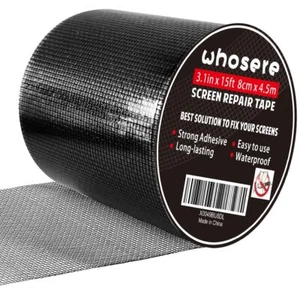 Window Screen Repair Tape Kit, Strong Adhesive Fiberglass Covering 3 in X 15 FT - Picture 1 of 6