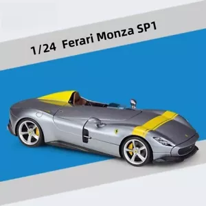 Modellino auto in metallo scala 1:24 Ferrari Monza SP1 giocattoli ornamento IDEA REGALO - Foto 1 di 10