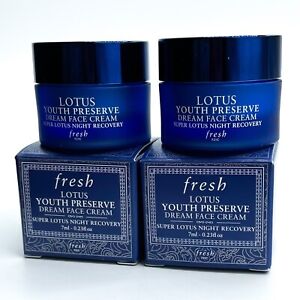 Fresh Lotus Youth Preserve Dream Face Cream Night Recovery  0.23 oz / 7 ml 2x