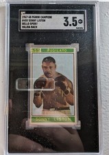 1967 Panini Campioni Dello Sport 455 Sonny Liston SGC 3.5 Valida Back POP ONE