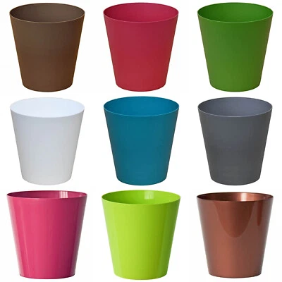 Blumentopf 10 Farben 3 Größen 14 - 16 - 18 cm Euro3Plast Clivo Vase Übertopf NEU - Bild 1 von 4
