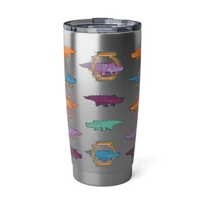 King Gizzard and the Lizard Wizard Tumbler KGLW 20oz Stainless Steel Lid NEW! - Picture 1 of 5