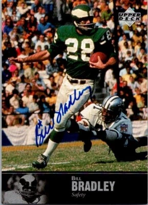 1997 Upper Deck NFL Legends Bill Bradley Philadelphia Eagles #AL-43 AUTO (3) - Image 1 of 2