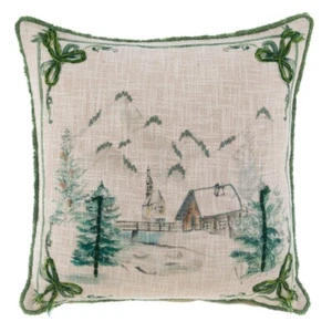 Blanc Mariclò Collezione Gran Paradiso Cuscino stampato e ricamato 45 x 45 cm - Foto 1 di 5
