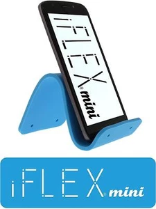 iFLEX Mini Silicone Cell Phone Holder Sky Blue Universal Non-Slip Waterproof - Picture 1 of 6