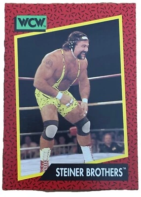 Excellent: Vintage 1991 Impel WCW Steiner Brothers Trading Card - Image 1 of 2