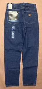 Vintage 1990’s Carhartt Blue Jeans, Relaxed Fit, Deadstock Neu mit Etikett, Größe 32x34 - Bild 1 von 3