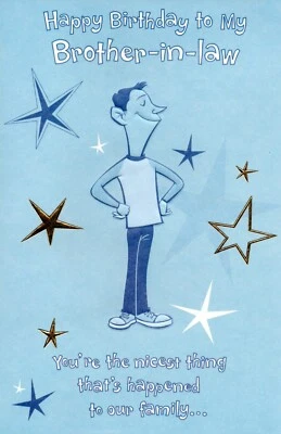 Funny HAPPY BIRTHDAY Card FOR BROTHER-IN-LAW, by American Greetings + Envelope - Image 1 of 4