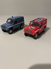 Burago - Two Ivecos - 1 Polizia Italian - 1 Red Civilian - Toy Cars
