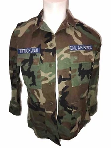 Civil Air Patrol Military Shirt Camouflage dunkelgrün braun Gr. Small kurz - Bild 1 von 20