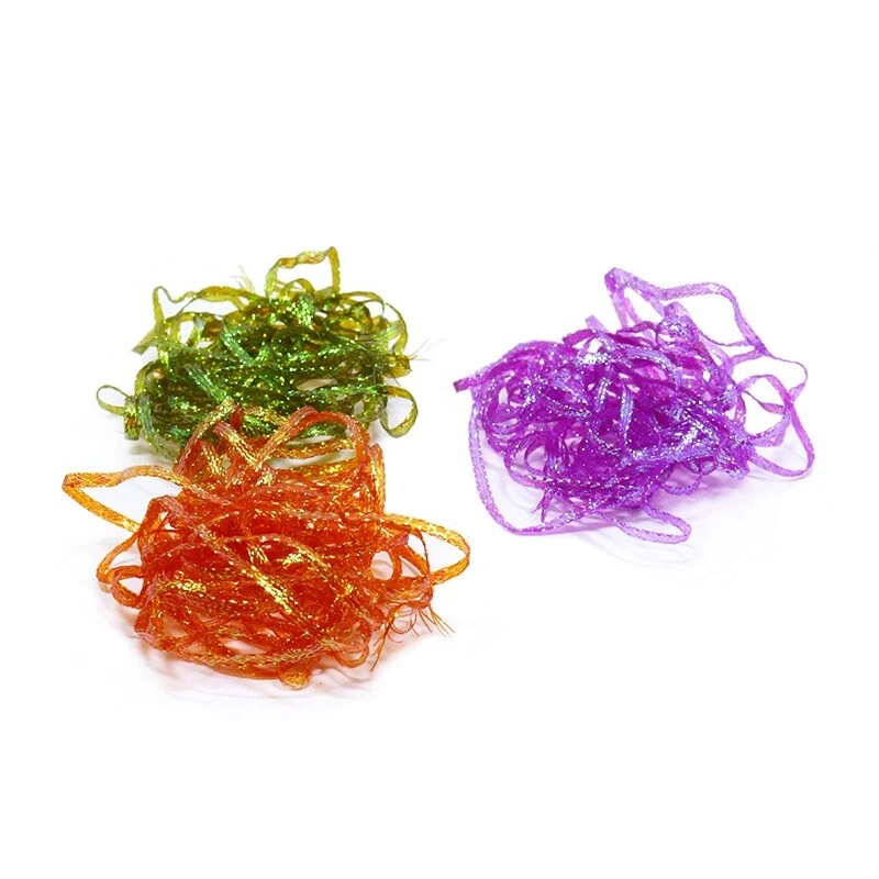 1 Pack 4 Yard Dubbin Flat Diamond Braid Crystal Flash Fly Tying Materials - Image 1 of 4