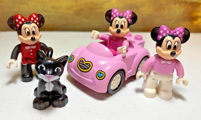Lego Duplo Disney Minnie Mouse Car Black Cat Figures Lot - Image 1 of 4