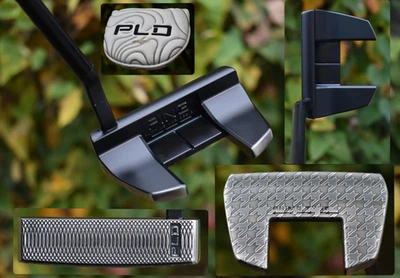 Custom HOUNDSTOOTH Ping PLD Tyne 4 Putter + Head Cover / Two Tone / RH 34" - Image 1 of 4