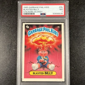 1985 Garbage Pail Kids Blasted Billy #8b GLOSSY PSA 7 NM Series 1 OS1 Last One - Picture 1 of 2