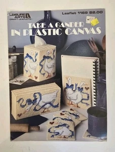 Take A Gander In Plastic Canvas Pattern Leaflet Leisure Arts #1169 Blue Goose - Picture 1 of 4