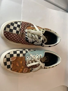 Vans Era Tiger Patchwork Schnürschuhe Herren Größe 7 Damengröße 8,5 Schachbrettmuster Paisley " - Bild 1 von 9