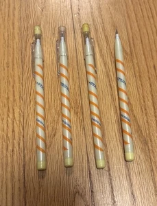 Rare matite BENSIA vintage anni 80 90 Taiwan Pop A Point Stripes - Foto 1 di 5