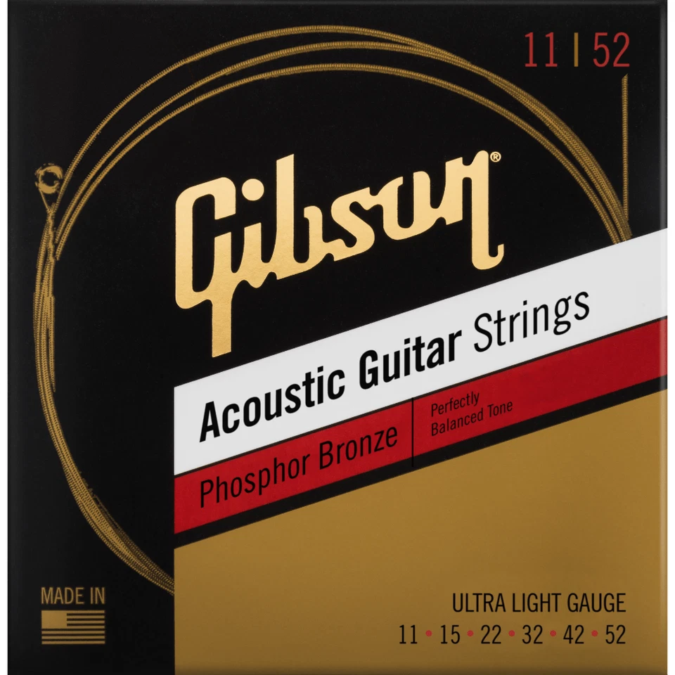 Gibson Phosphor Bronze Acoustic Strings - Ultra Light 11-52 — 第 1/1 张图片