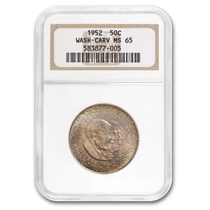 1952 Washington-Carver Half Dollar MS-65 NGC (Nicely Toned) - Picture 1 of 3