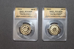 2020-S MA $1 American Innovation RP70 DCam & PR70 DCam see description free ship - Picture 1 of 4