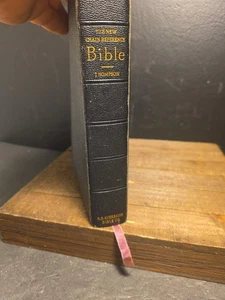 The New Chain Reference Bible (Thompson) KJV 1957 Black Leather BB Kirkbridge - Picture 1 of 11