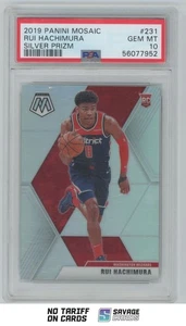 2019-20 Panini Mosaic Silver Prizm Rui Hachimura RC PSA 10 #231 Washington - Picture 1 of 3