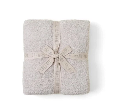 Barefoot Dreams CozyChic Throw, Stone 54" x 72" New  - Image 1 of 4