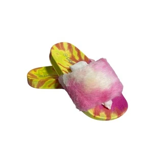 Lucky Top Batik Fell Plüsch Pantoletten Gr. 9 - Bild 1 von 5