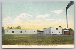 1910s Sheboygan Falls Wis Lake Shore Canning Plant (Lakeside?) Unposted Postcard - Picture 1 of 2