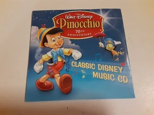Walt Disney Pinocchio 70th Anniversary Classic Disney Music CD New Sealed - Imagen 1 de 2