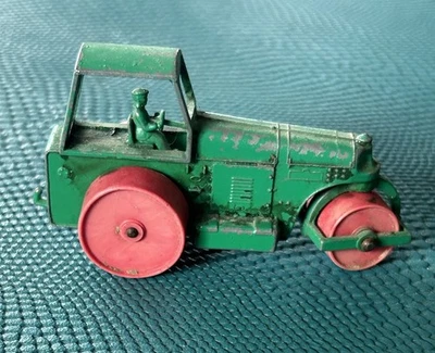 Matchbox Lesney  Road Roller No. 1 d - rote Plastikrollen.  1962-1967 Ohne OVP - Bild 1 von 4