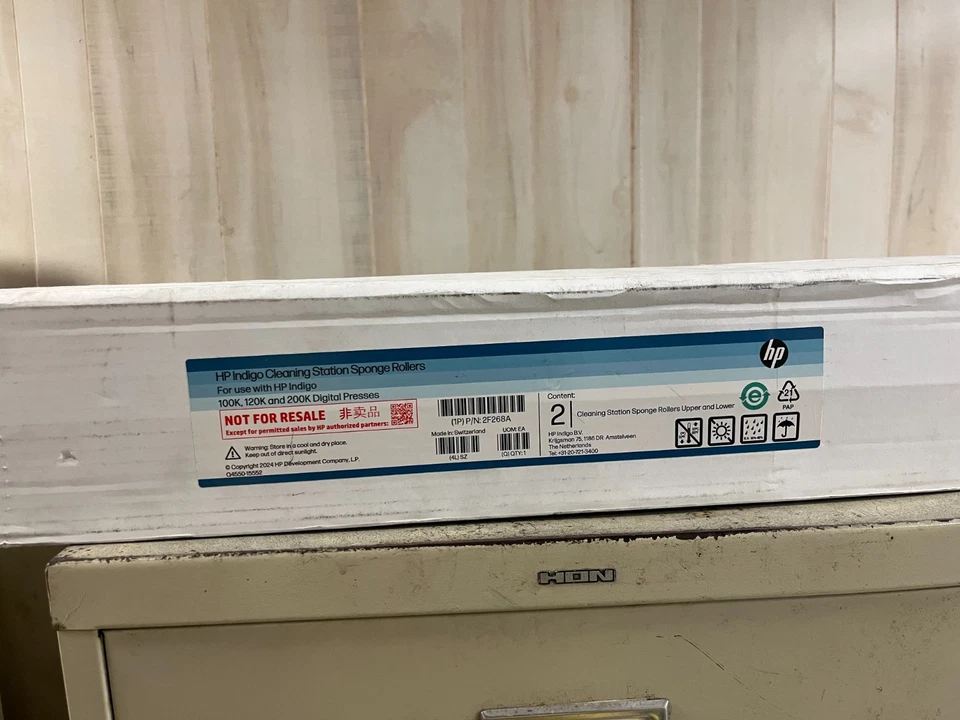 [LOTE DE 2] Rodillos de esponja para estación de limpieza HP Indigo 2F268A para 100K, 120K, 200K Foto 1 de 1