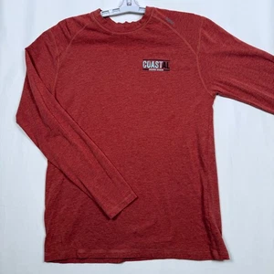 Tasc Performance Coastal Orange Beach Long Sleeve T-Shirt Mens Small - Picture 1 of 8