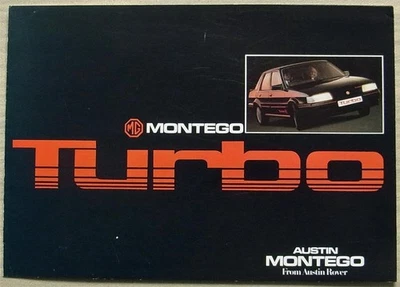 MG MONTEGO TURBO Car Sales Brochure c1987 - Image 1 of 3