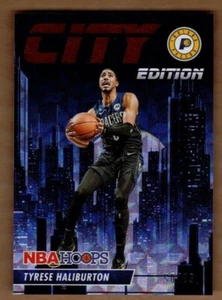 2023-24 Hoops City Edition Hyper Red #2 Tyrese Haliburton #50/99 - Foto 1 di 2