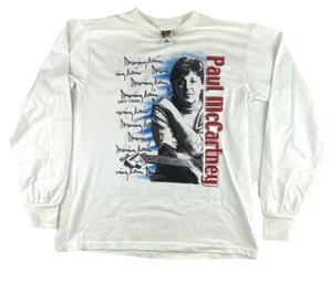 Vintage Paul McCartney Shirt Driving USA Tour Tee 2002 Y2K Beatles Long Sleeve - Picture 1 of 8