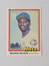1981 Donruss Mookie Wilson #575 New York Mets Baseball Rookie Card RC EX+