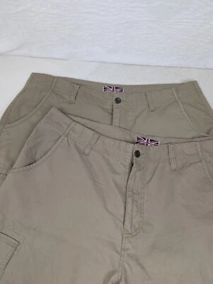 Revolution 1688 Hombre Talla 40 Beige Caqui Informal Pantalones Cortos con Bolsillos Lote de 2  Foto 1 de 4
