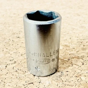 Challenger by Proto Socket 1/2" 1216-H 6 Point Hex Vintage Made USA 3/8" Driver - Picture 1 of 7