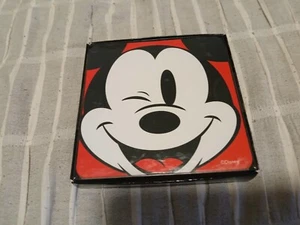 DISNEY MICKEY MOUSE COASTERS SET OF 4 CORK BACKING 4 X 4 - Picture 1 of 2